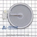 Whirlpool Range/stove/oven Radiant Surface Element WP8523045. Fixed Price $128.99.