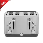 Ge 4-SLICE Toaster Stainless Steel Extra-wide Slots 7 Shade Settings 1500W. Fixed Price $60.99.