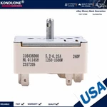 316436000 For Frigidaire Range Stove Burner Infinite Control Switch Replacement. Fixed Price $17.00.