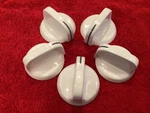 5 Knob Range Oven Stove White Set For Burners 191D1931 & 191D1932. Fixed Price $24.99.