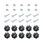 T-track Kit With 7 Star 1/4 IN.-20 Threaded Knobs, Bolts And Washers For Wo. Fixed Price $20.13.