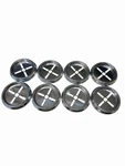 Viking Oem Chrome Bezel Range Cooktop PB010208 - Approx. 3" Diameter Pcs C2. Fixed Price $109.94.